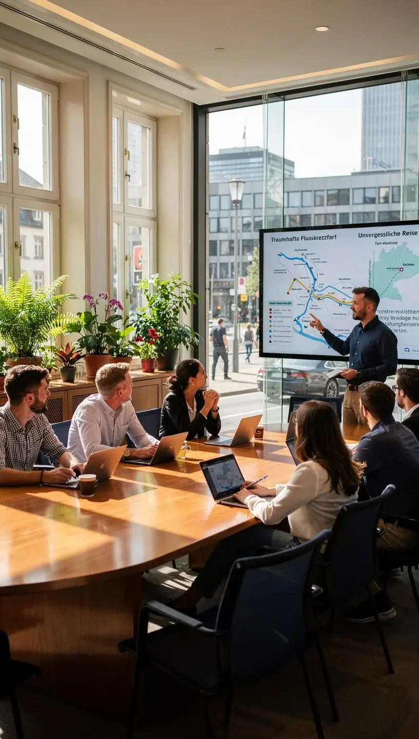 Reisende erhalten gedruckte Reiseunterlagen und Pakete für eine Offline-Buchung